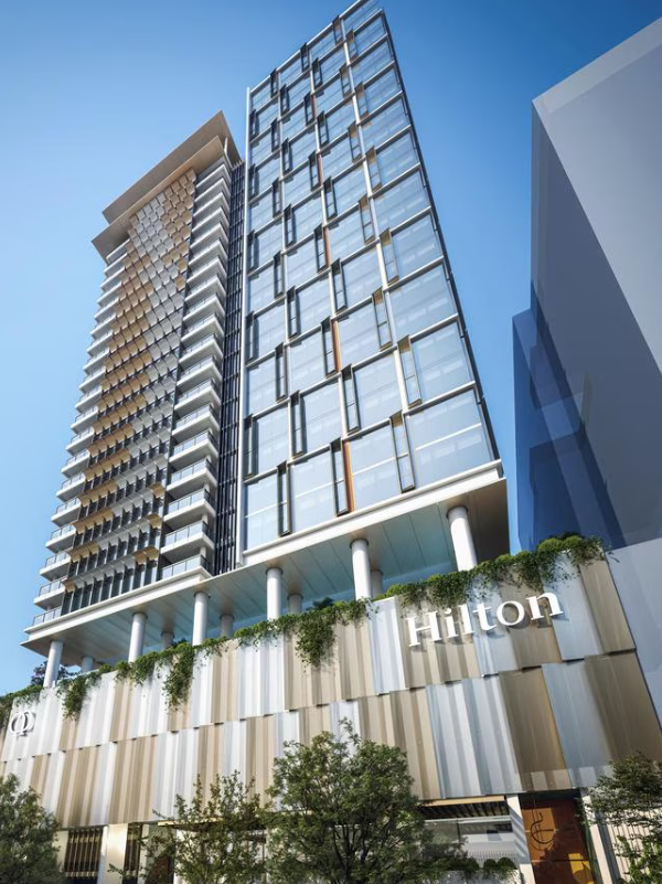 Hilton Adelaide Exterior Rendering